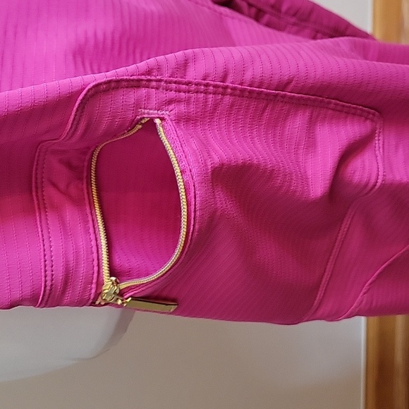 Nike Sphere Dry pink active midrise waist ribbed cargo pants womens size M - Picture 3 of 8